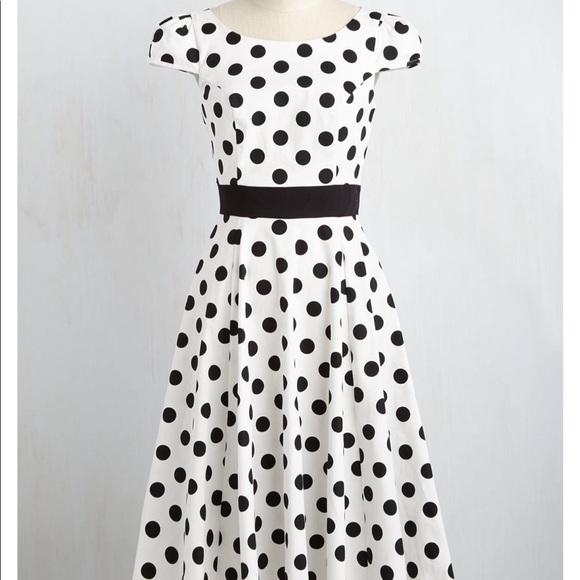 Modcloth Dresses & Skirts - Polka Dot vintage A-line style dress - 10